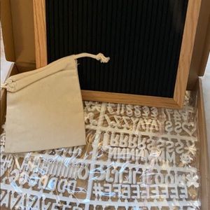 felt board with letters